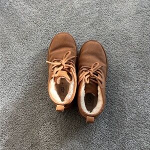 UGG Women Tan Lace-Up Boots